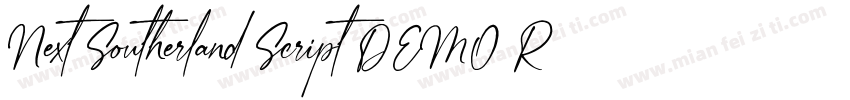 Next Southerland Script DEMO Regula字体转换